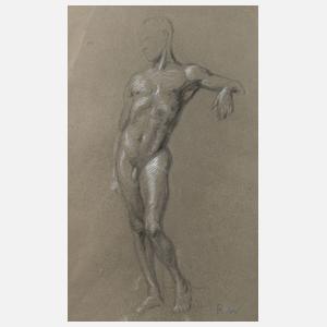 Stehender männlicher Akt