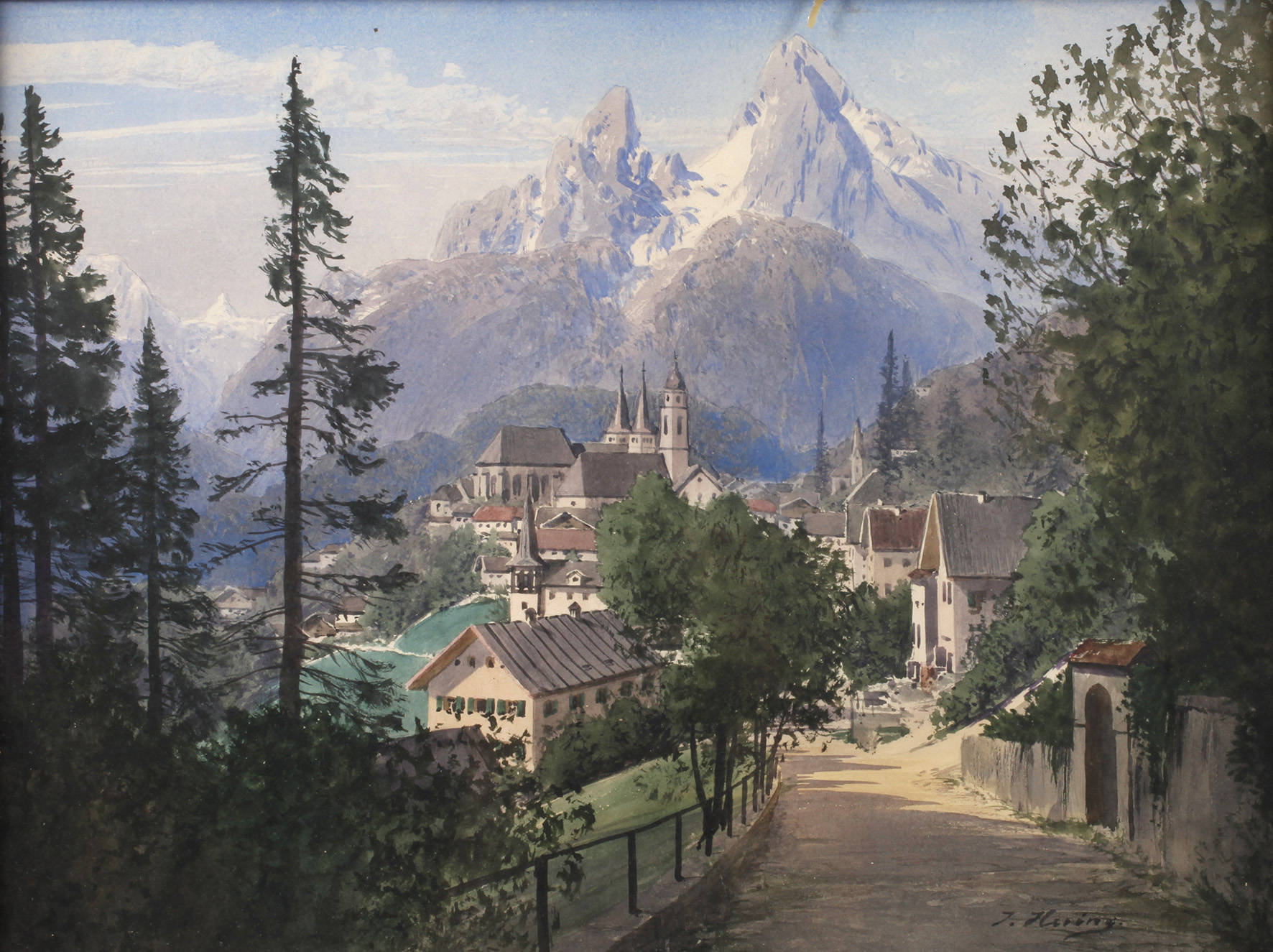 Johann Hering, Ansicht von Berchtesgaden