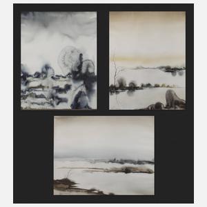 Gerald Kriedner, Konvolut Landschaftsdarstellungen