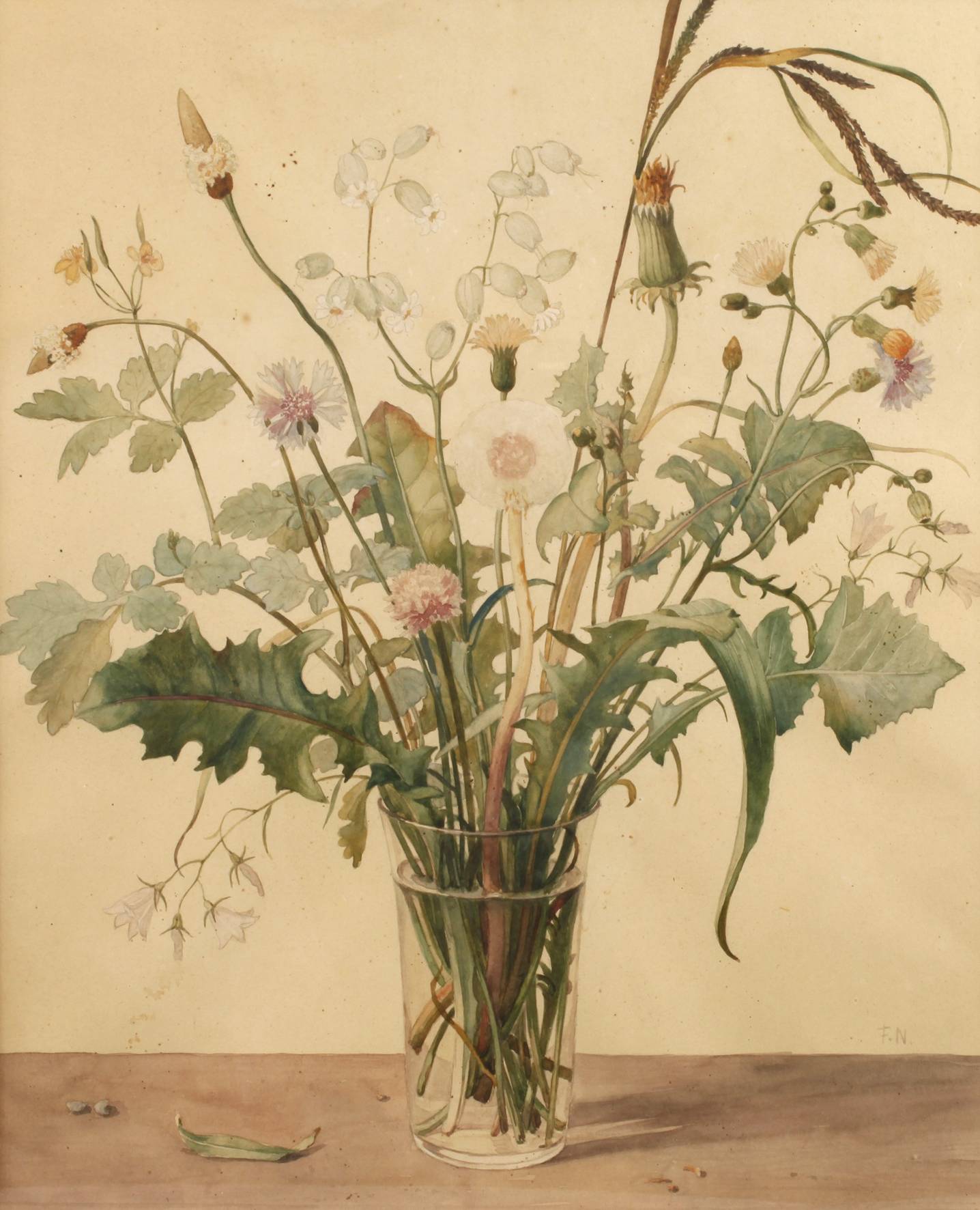 Fritz Neuenhahn, Wiesenblumenstillleben