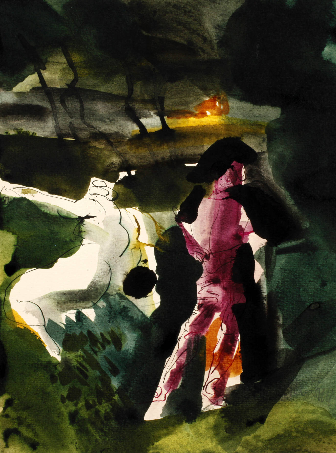 Prof. Peter Schnürpel, Figuren in Landschaft