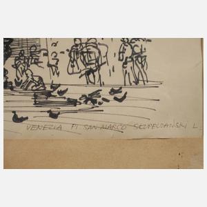 Ludomir Stupeczanski, Markusplatz in Venedig