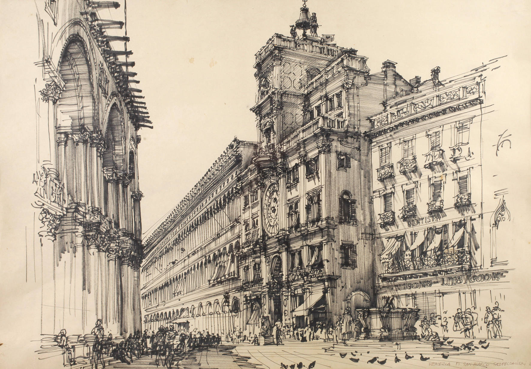 Ludomir Stupeczanski, Markusplatz in Venedig