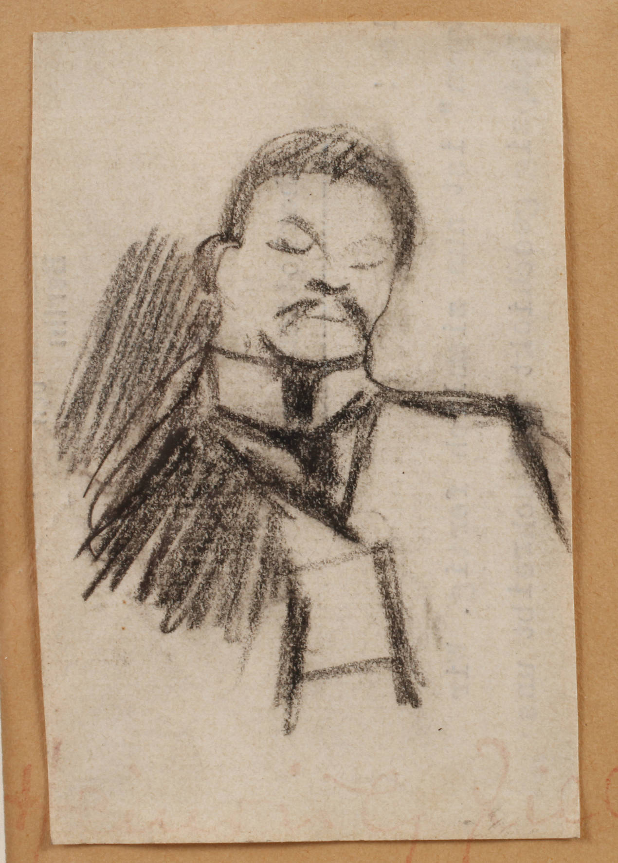 Prof. Heinrich Zille, Schlafender Mann