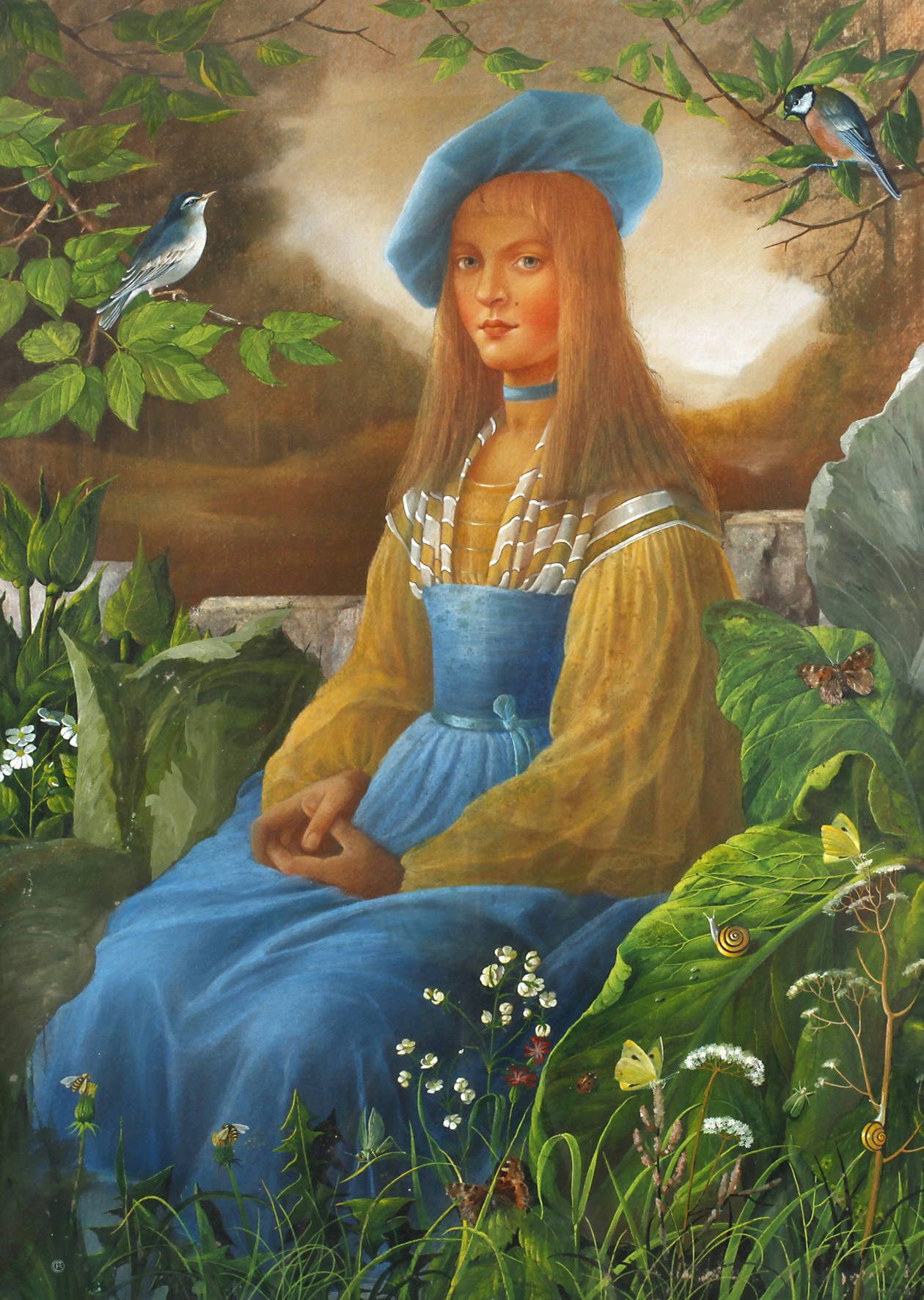 Mädchen im Paradiesgärtchen