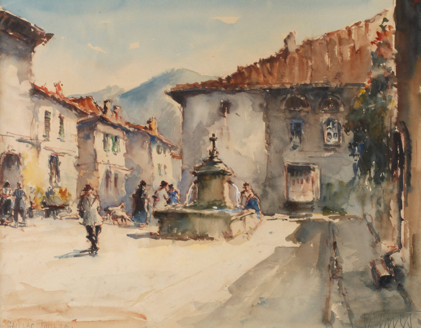 Marktplatz von Gaillac-Toulza