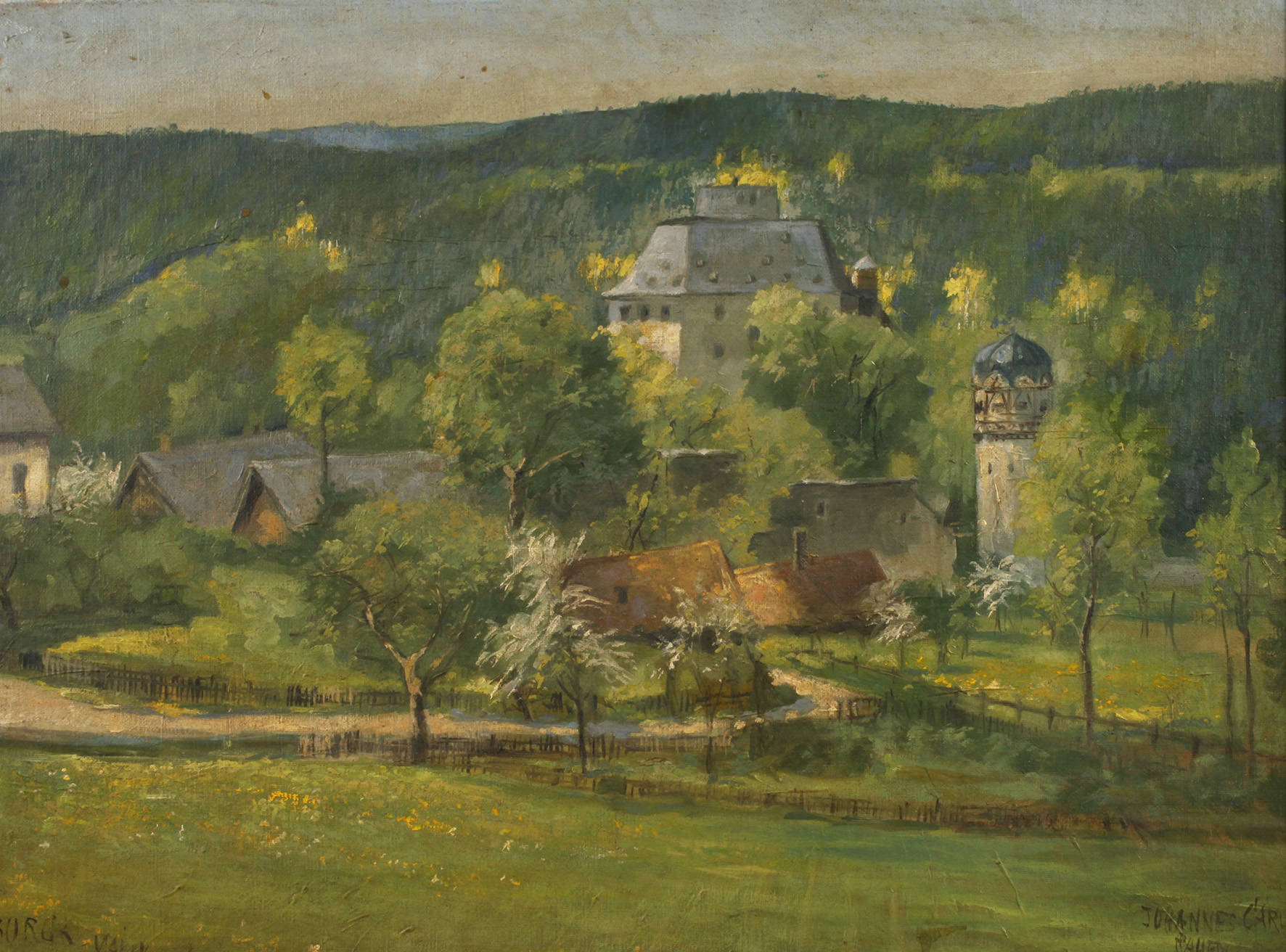 Johannes Carlé, Ansicht Schloss Burgk