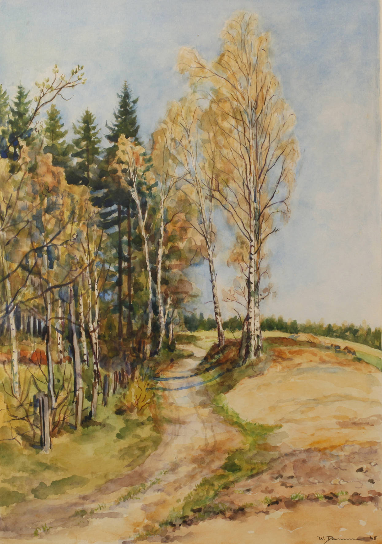 Walter Damm, Am Waldesrand