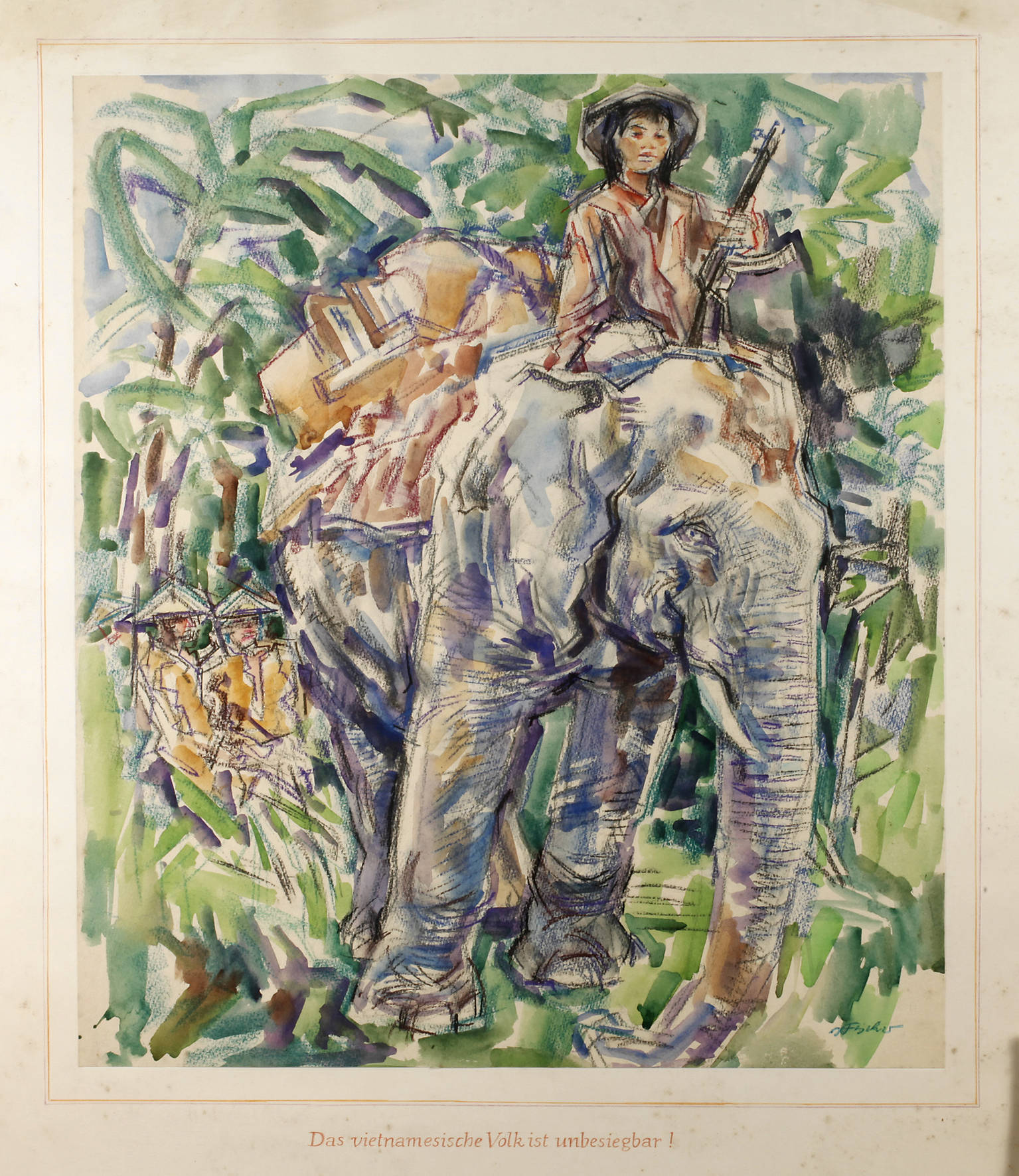 Hartwig Fischer, Vietnamesin auf Elefant