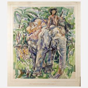 Hartwig Fischer, Vietnamesin auf Elefant