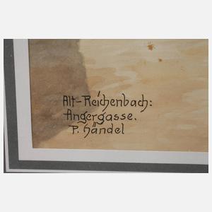 Paul Händel, Angergasse in Alt-Reichenbach