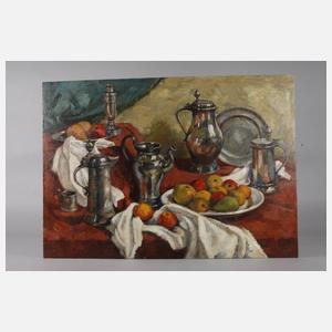 Johannes Hegner, Stillleben mit Museumszinn