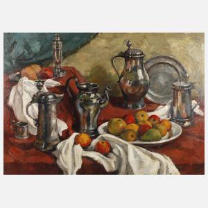 Johannes Hegner, Stillleben mit Museumszinn