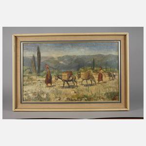 Alfred Hirsch, attr., Ländliche Szene in Bulgarien