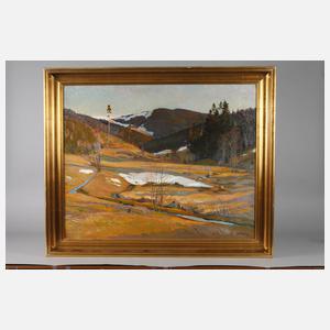 Paul Kessler, Vorfrühlingshafte Mittelgebirgslandschaft