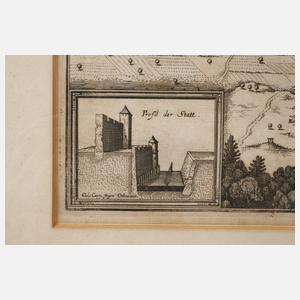 Matthäus Merian, Plan der Stadt Zwickau