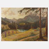 Rudolf Poeschmann, ”Allgäuer Berglandschaft mit Neuschwanstein”111