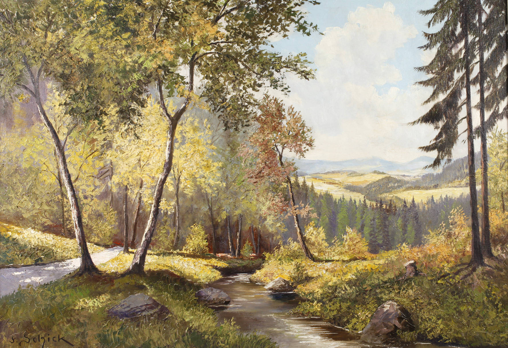 Friedrich Schick, Vogtländische Sommerlandschaft