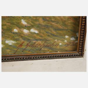 Albin Schlehahn, ”Frühling am Dorfrand”