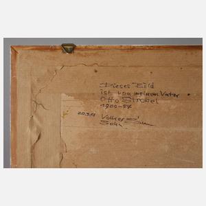 Otto Strobel, attr., Sonnenblumenstillleben