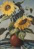 Otto Strobel, attr., Sonnenblumenstillleben