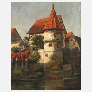 P. Busse-Scheiffele, Fachwerkstadt am Fluss