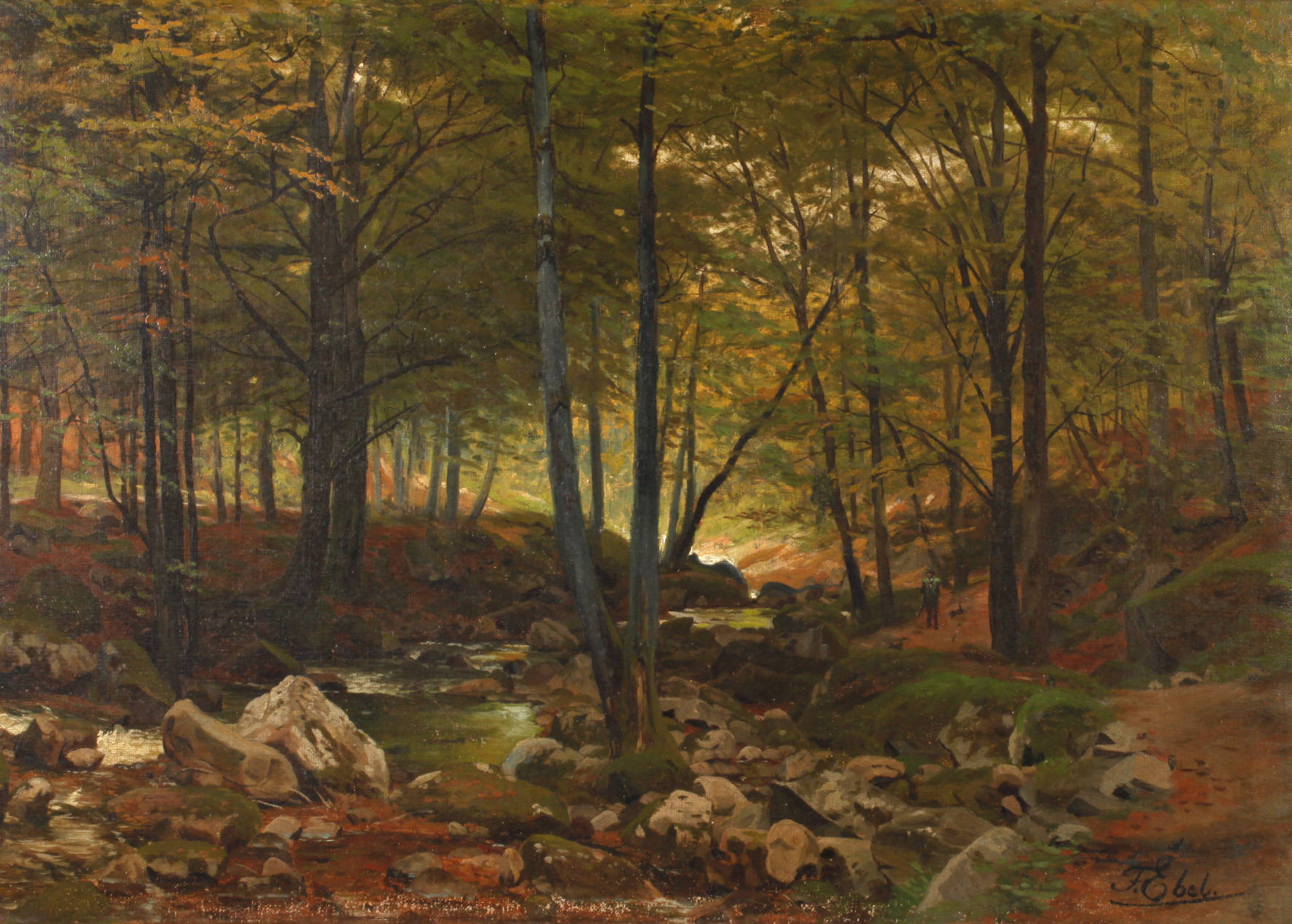 Fritz Ebel, Sommerliches Bachtal