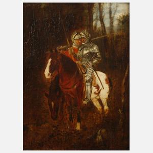 A. Frank, Zwei Ritter zu Pferde