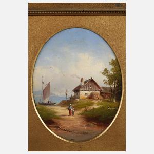 Friedrich, Wilhelm Gebhardt, Paar Landschaftsdarstellungen