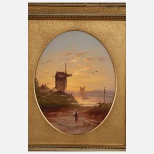 Friedrich, Wilhelm Gebhardt, Paar Landschaftsdarstellungen