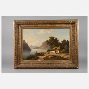 Prof. Dr. Eduard Lotz, Hütte am Gebirgssee