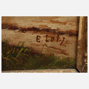 Prof. Dr. Eduard Lotz, Hütte am Gebirgssee