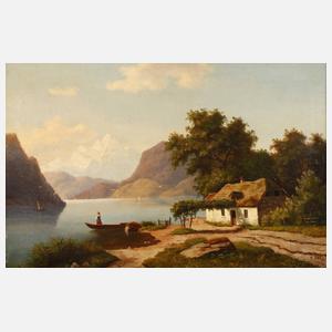 Prof. Dr. Eduard Lotz, Hütte am Gebirgssee