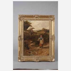 William B. Mitchell, Maler in Sommerlandschaft