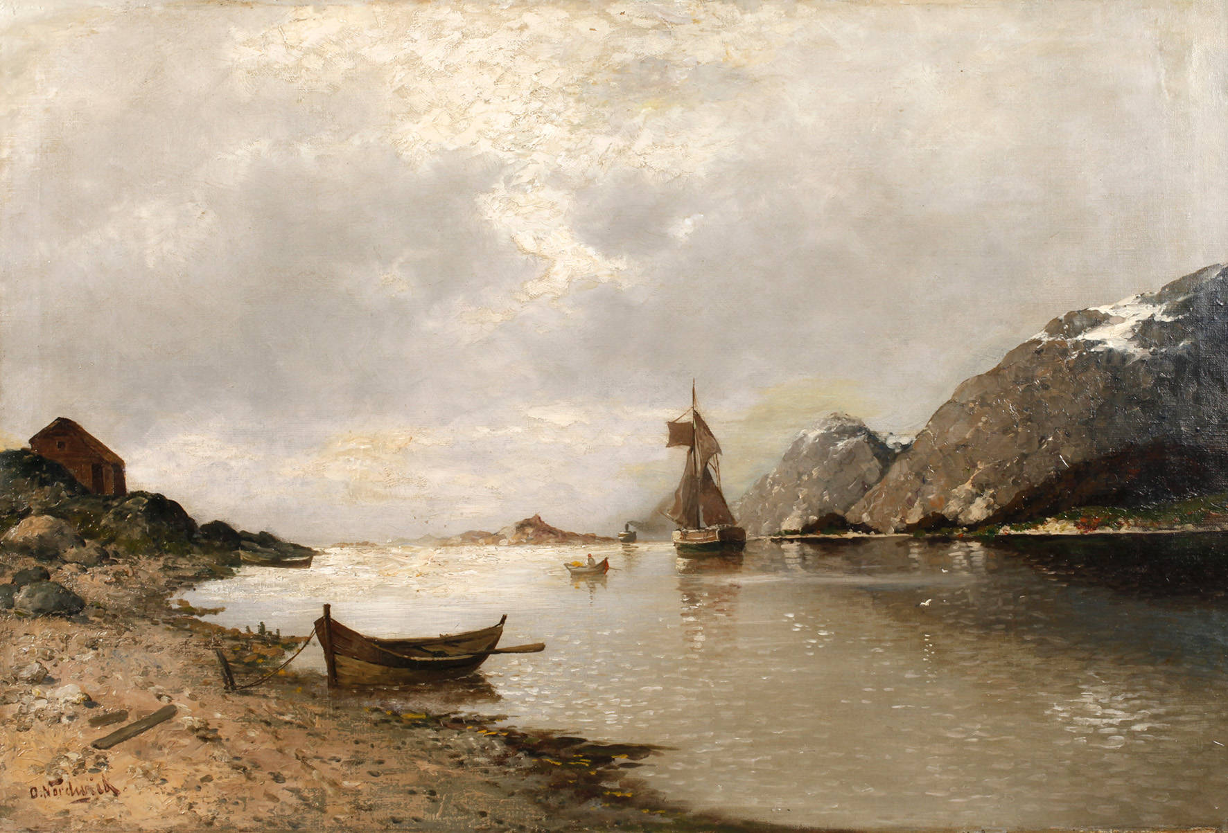 O. Nordwick, Norwegische Fjordlandschaft