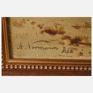 Adelsteen Normann, Fjord in der Morgendämmerung