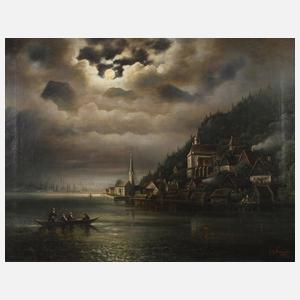 Johann Jakob Reinhardt, Gebirgssee im Mondenschein