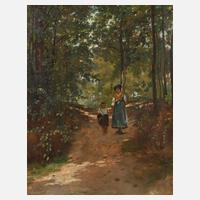 Prof. Ferdinand Schauss, Mutter mit Kind im Wald111