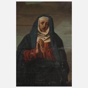 Zweiteiliges religiöses Andachtsbild