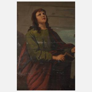 Zweiteiliges religiöses Andachtsbild