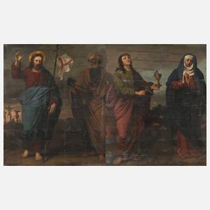 Zweiteiliges religiöses Andachtsbild