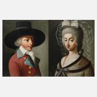 Portraitpendants 2. Hälfte 18. Jh.111