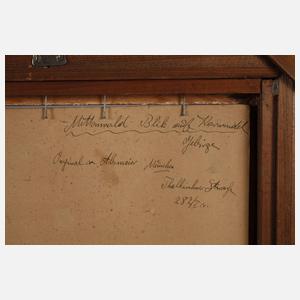 Franz Absmeier, ”Mittenwald – Blick auf Karwendel-Gebirge”