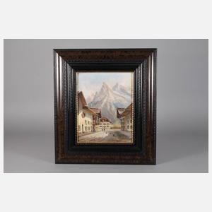 Franz Absmeier, ”Mittenwald – Blick auf Karwendel-Gebirge”