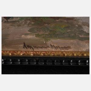 Franz Absmeier, ”Mittenwald – Blick auf Karwendel-Gebirge”