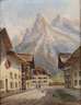 Franz Absmeier, ”Mittenwald – Blick auf Karwendel-Gebirge”