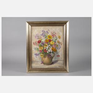 Hugo Berten, Sommerblumenstrauß in irdenen Krug