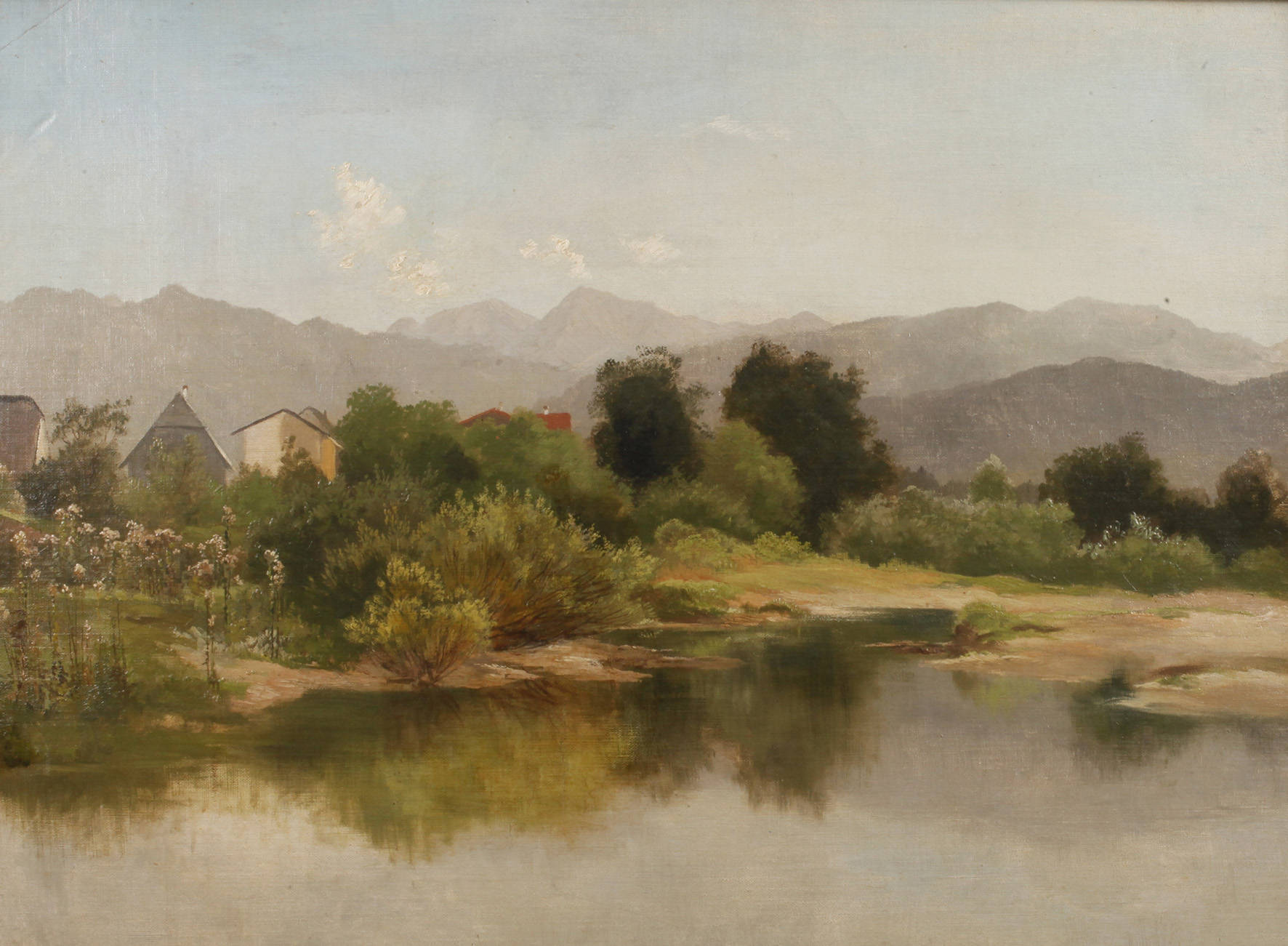 Prof. Hugo Bürgel, Dorf am Gebirgssee