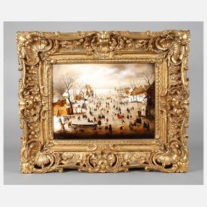 Calzolari, Eisvergnügen an der Küste, nach Brueghel