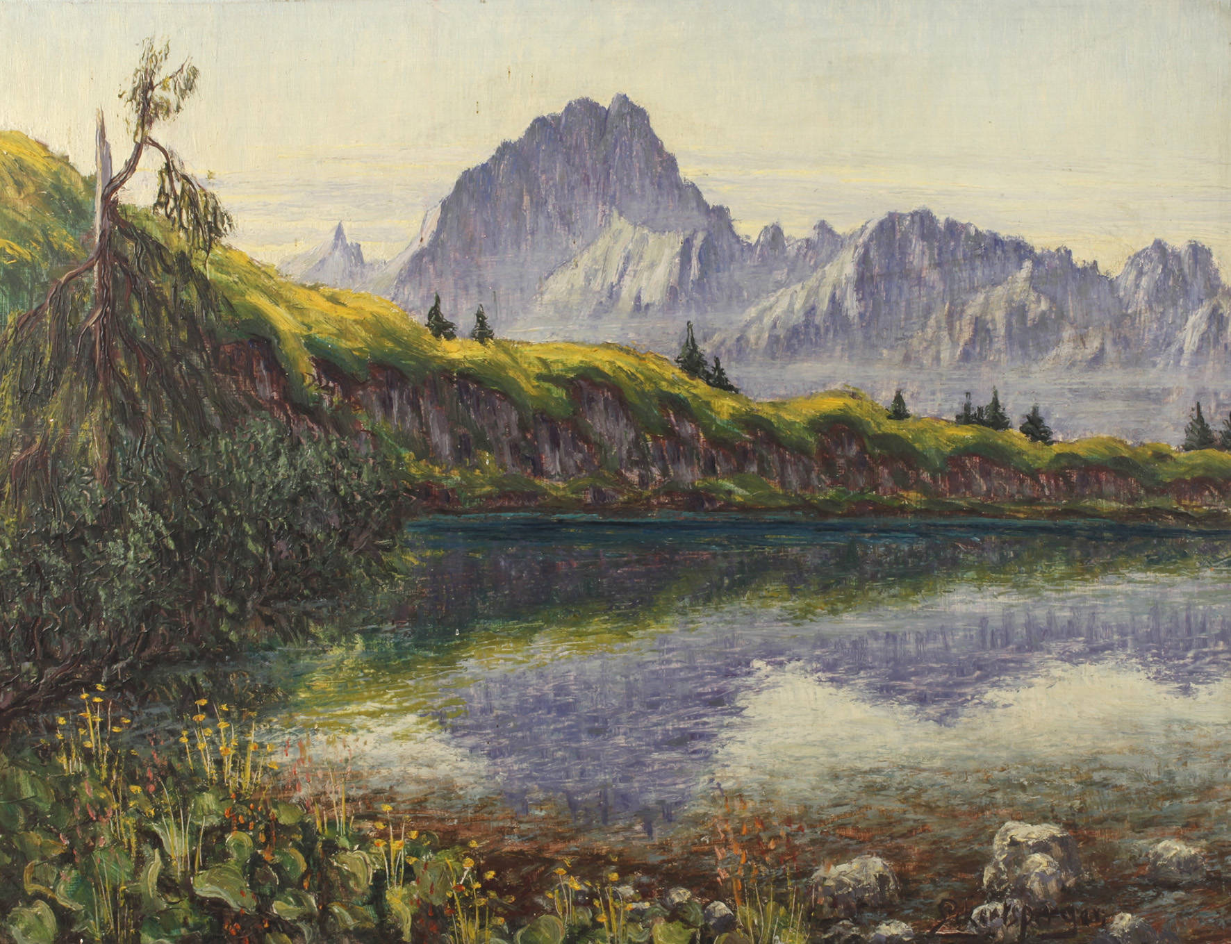 Leonhard Eckertsperger, Sommerliche Hochgebirgslandschaft